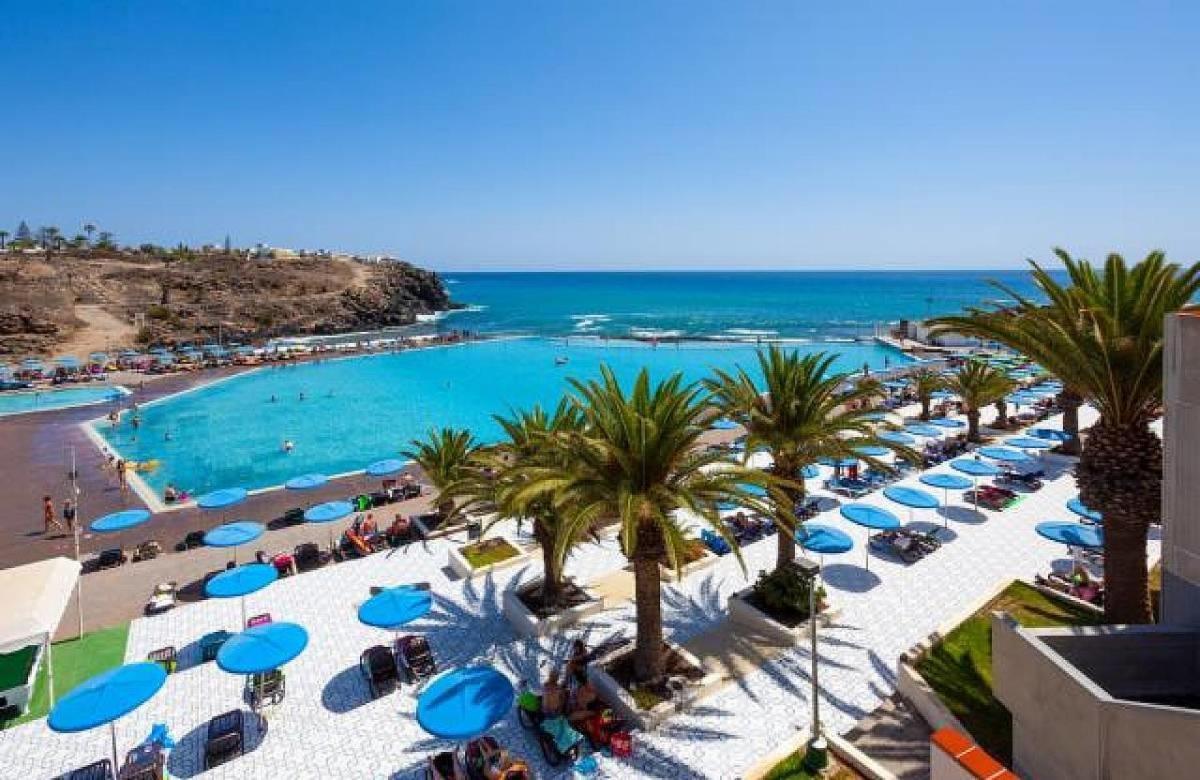 Beach-Front Tenerife Sth Sea And Pool View Costa Del Silencio Exteriör bild