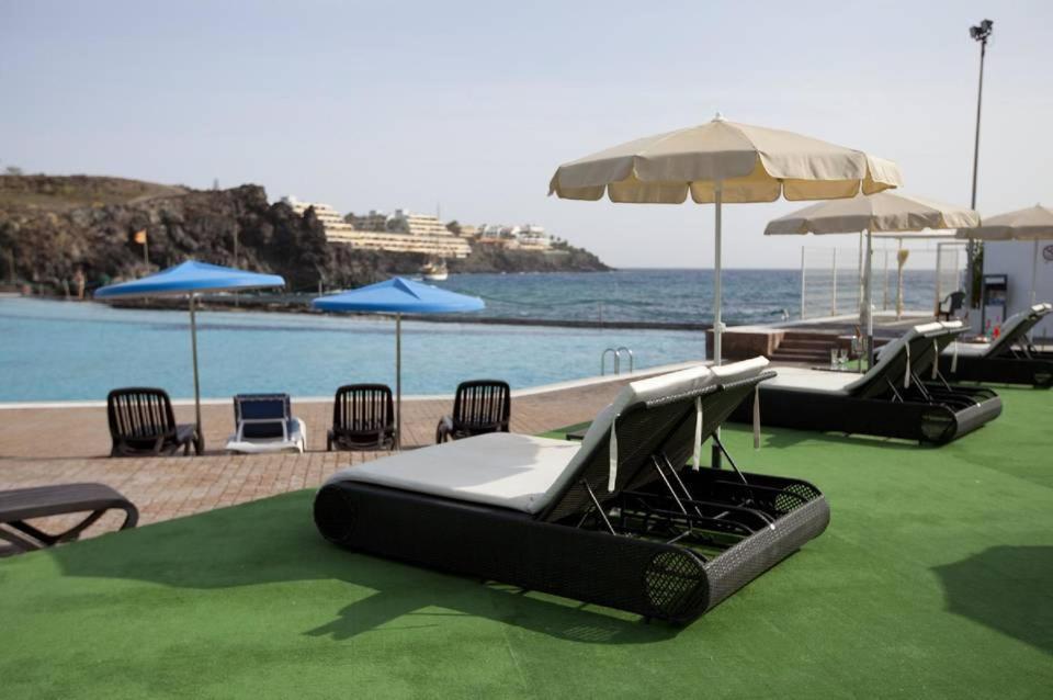 Beach-Front Tenerife Sth Sea And Pool View Costa Del Silencio Exteriör bild